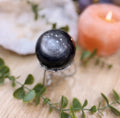 Bola Obsidiana Plateada