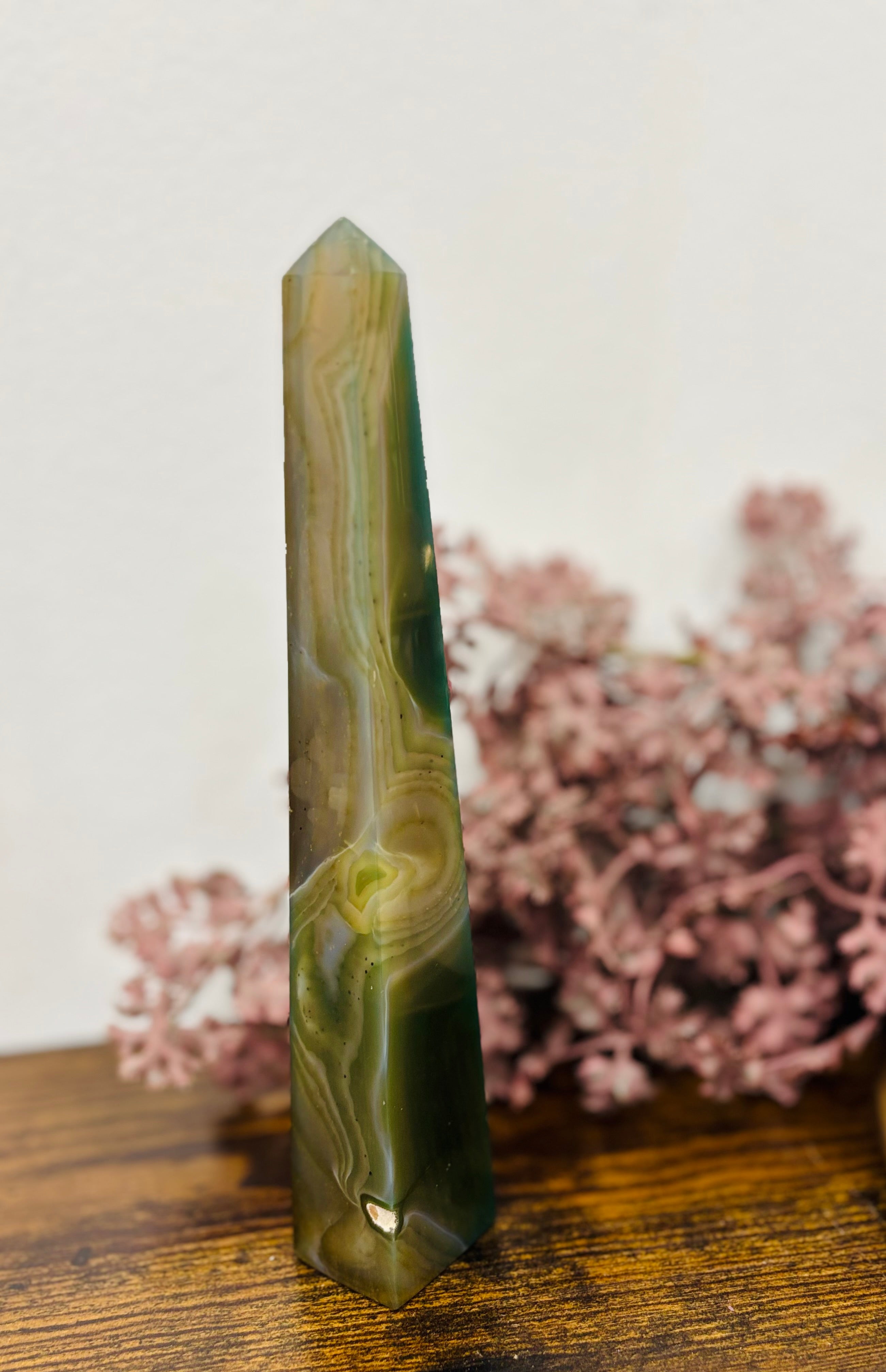 Obelisco Ágata Verde XL