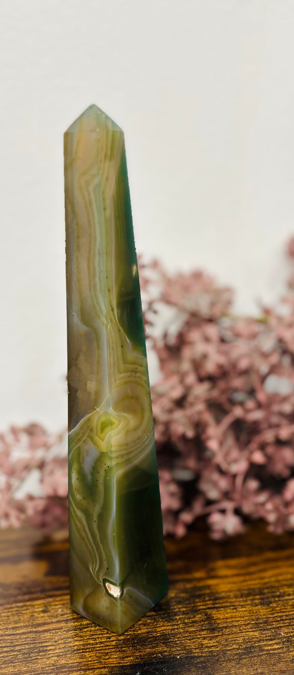 Obelisco Ágata Verde XL