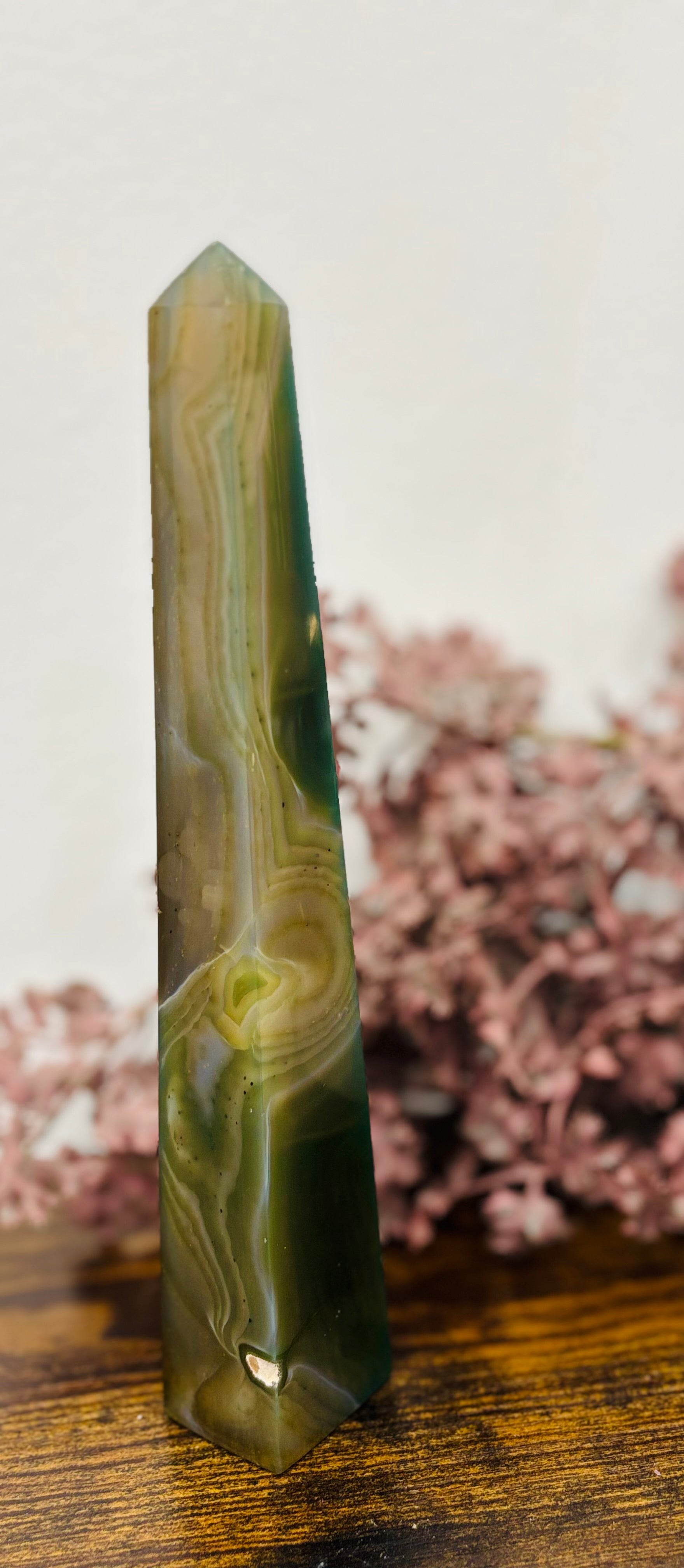 Obelisco Ágata Verde XL