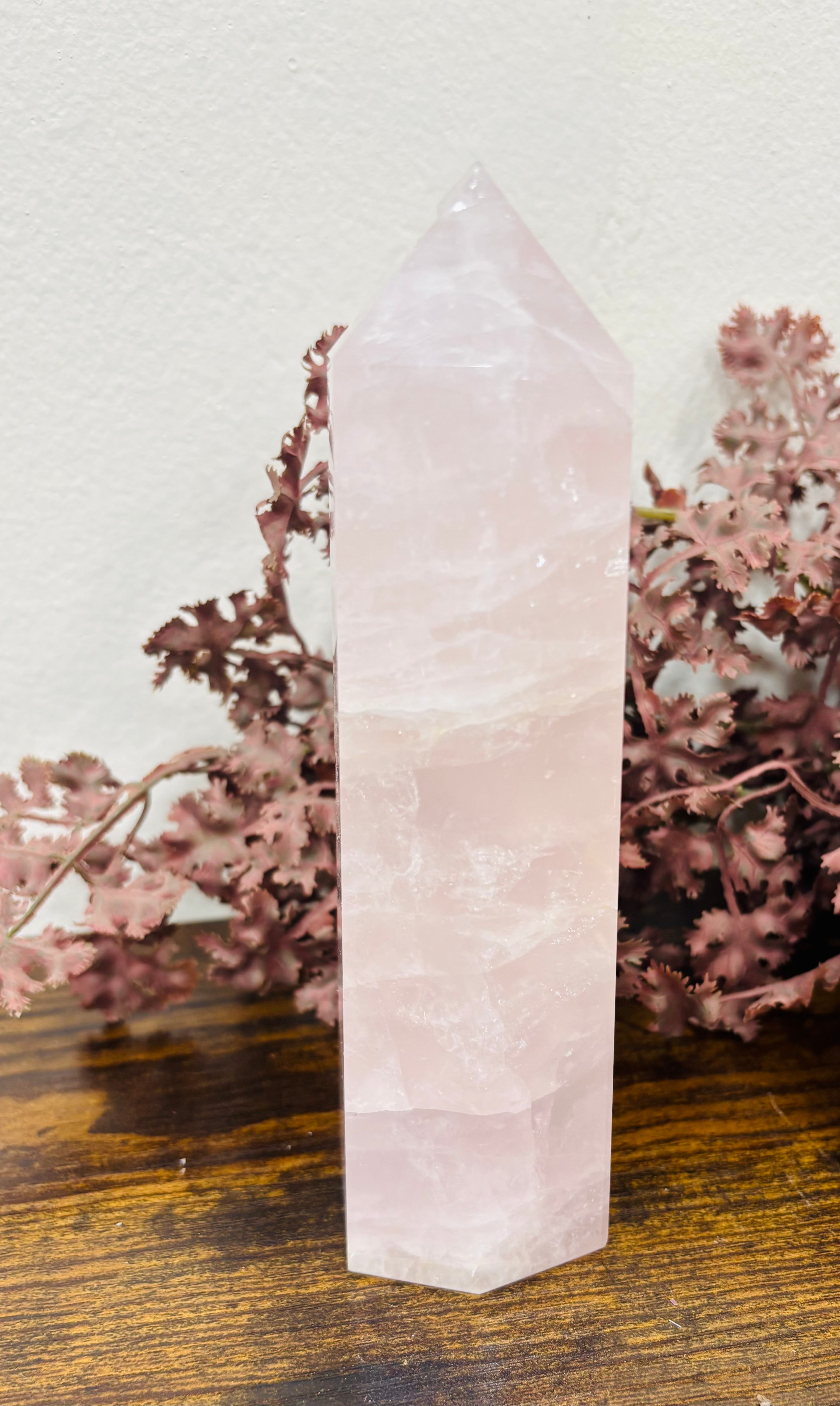 Punta Cuarzo Rosa XL