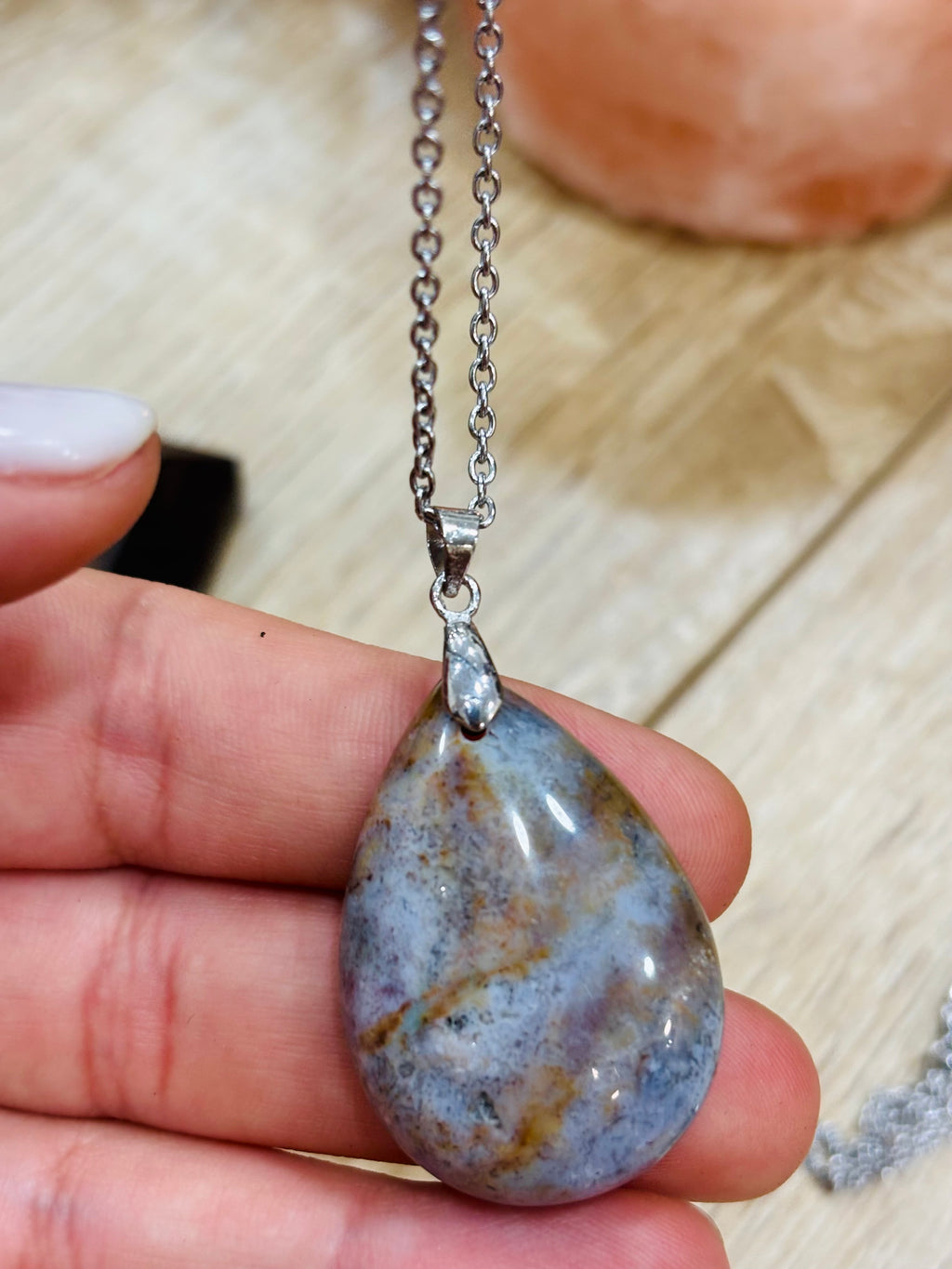 Collar Jaspe Azul