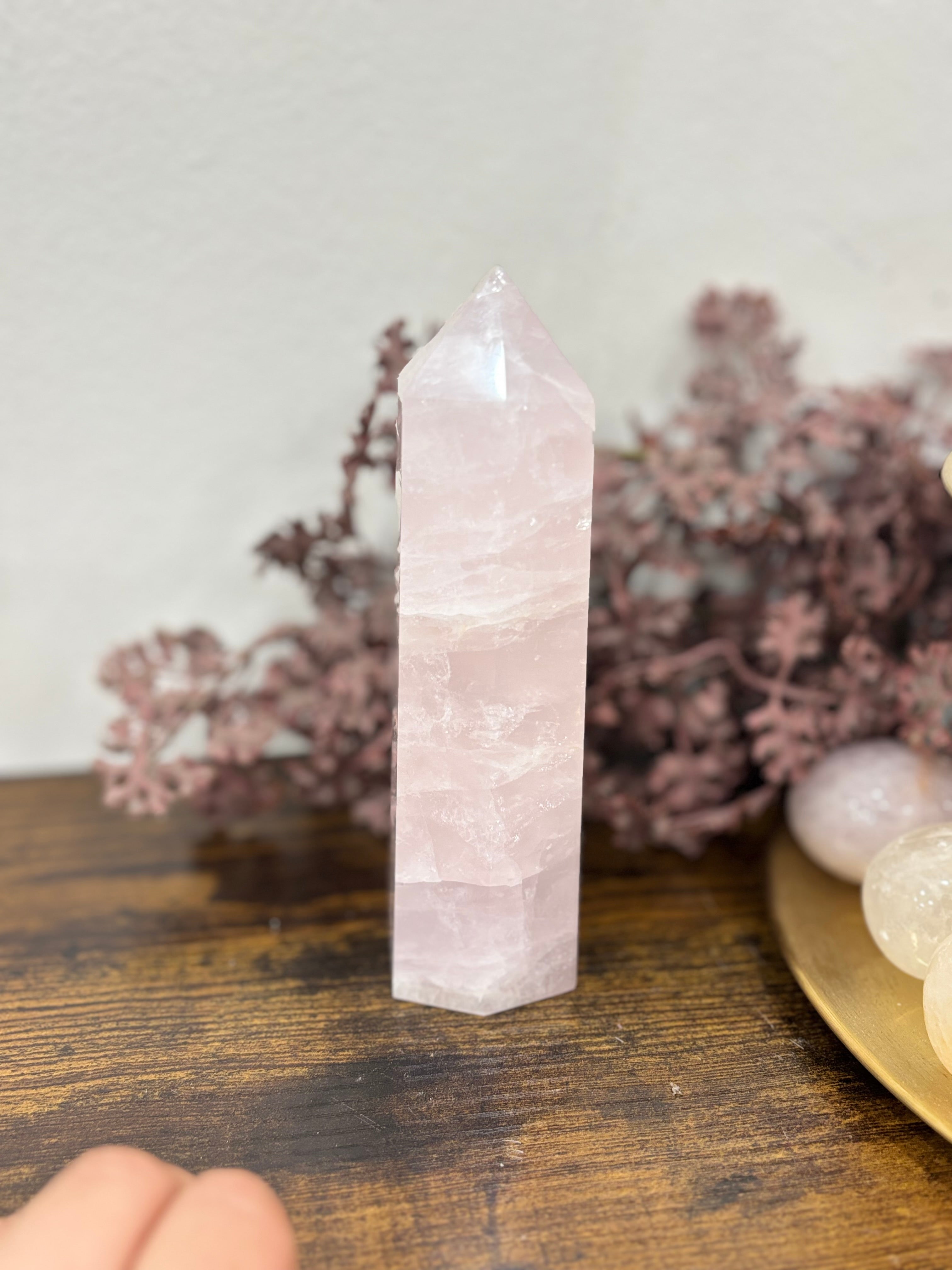 Punta Cuarzo Rosa XL