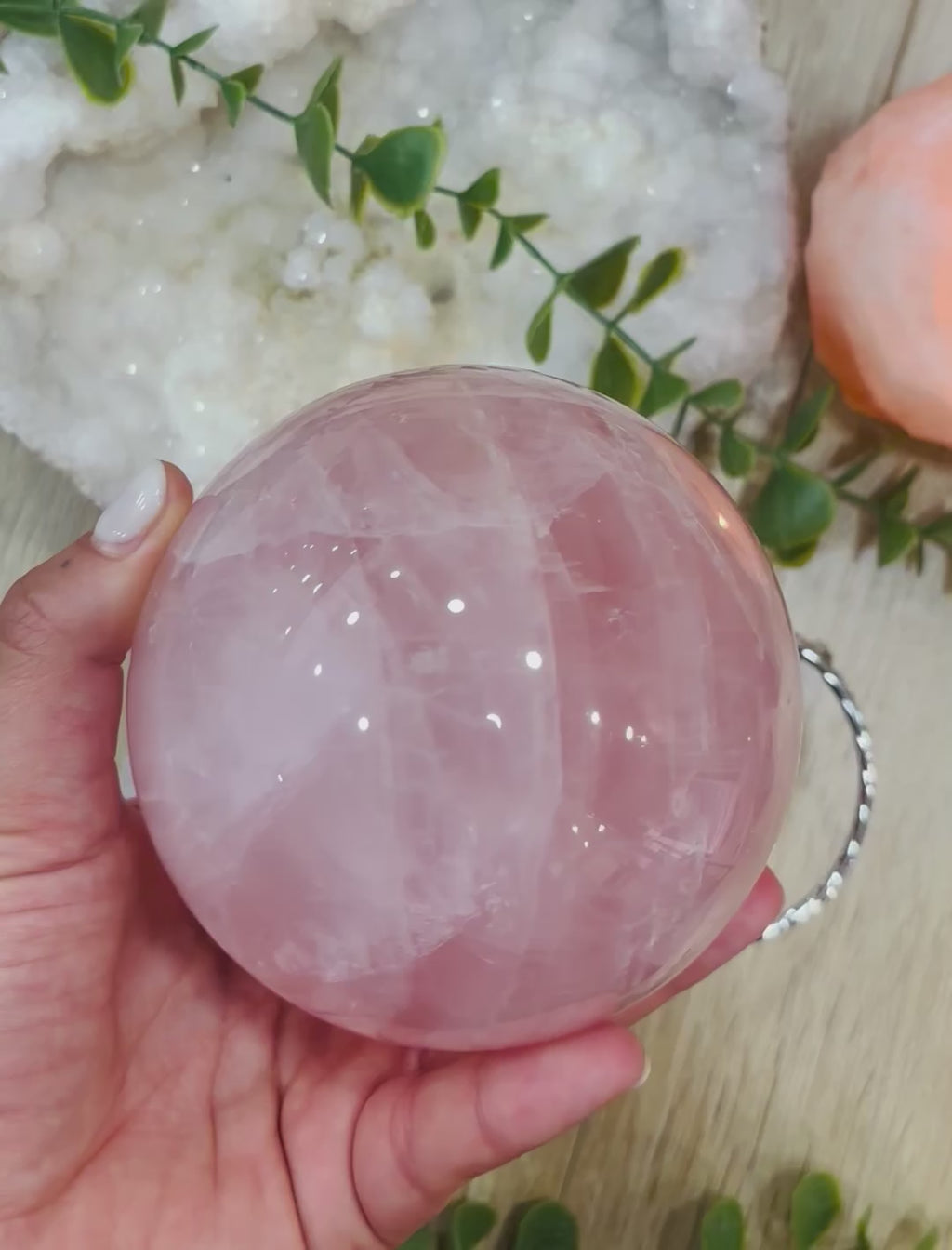 Bola Cuarzo Rosa